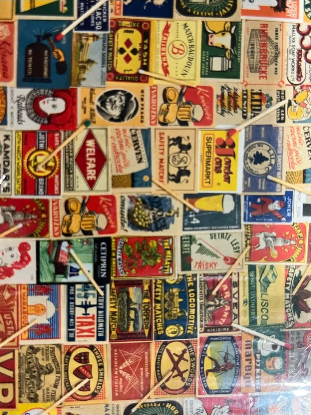 Vintage Matchboxes 1000-Piece Jigsaw Puzzle - Multicolor